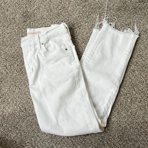 Levi high rise straight crop jeans